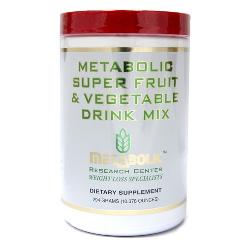 metabolic research center mrc super fruit and vegetable drink mix cannister