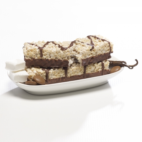 Metabolic Web Store MRC Vanilla Crisp & Crunch protein bars crispy marshmallow rice bar with chocolate coating and drizzle