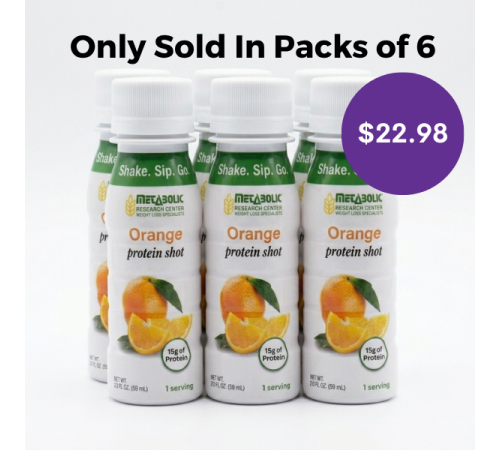 MRC Protein Shot Orange - 6 Pack