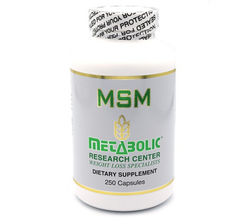 Metabolic Web Store MRC MSM Hair, Skin, and Nail Supplement Bottle
