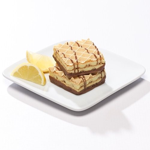 Metabolic Web Store MRC Lemon Protein Wafer Bars on a plate