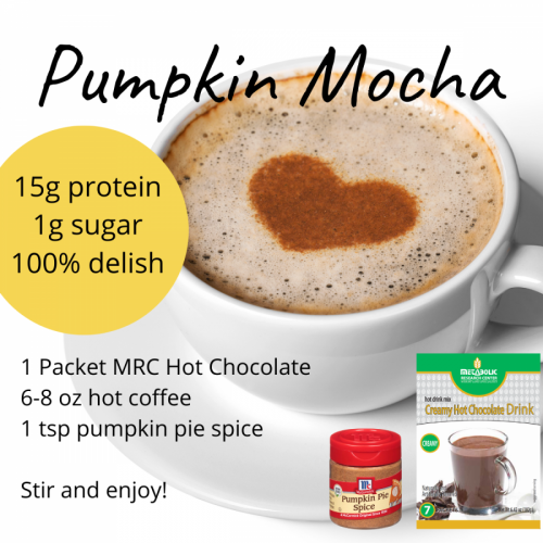 Metabolic Web Store MRC Creamy Hot Chocolate Protein Drink pumpkin mocha recipe