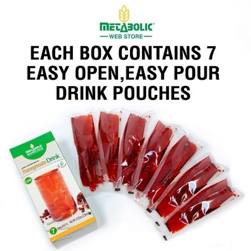 Metabolic Web Store MRC Pomegranate protein drink 7 individually wrapped pouches